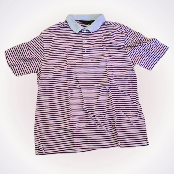 Bobby Jones Other - Bobby Jones Red & White Striped Polo Shirt | Sz L